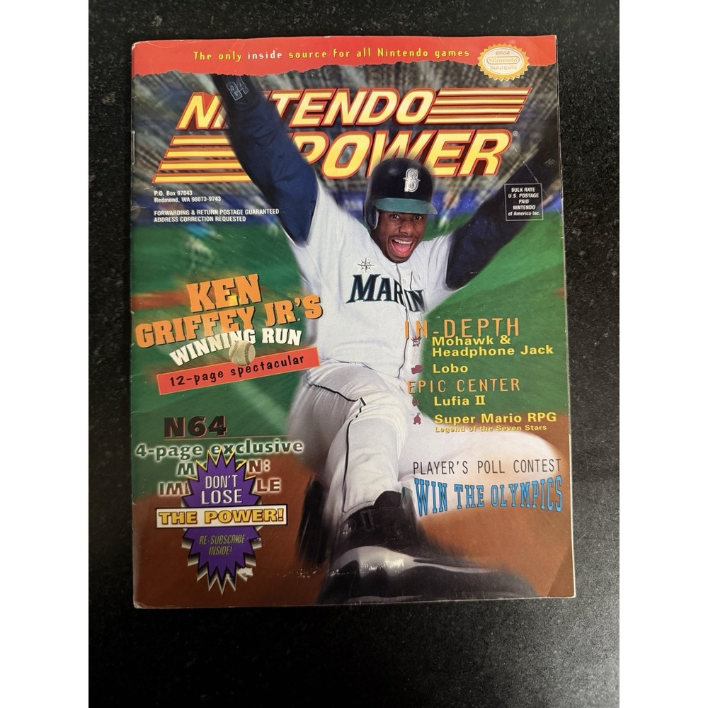 Nintendo Power Vol 84 May 1996 Ken Griffey Jr Super Mario RPG N64 SNES Magazine